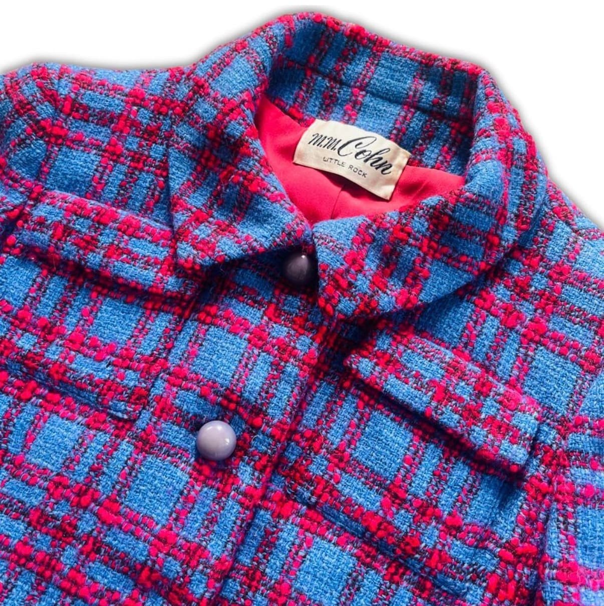 Davidow Vintage 1960s Bouclé Jacket — Licensed Chanel Copy, Virgin Wool, MM Cohn Little Rock, S/M