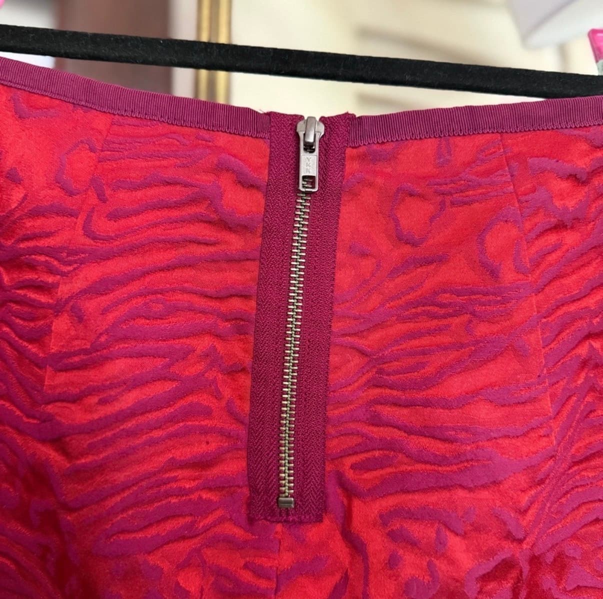 The Limited 2002 Red & Purple Pencil Skirt